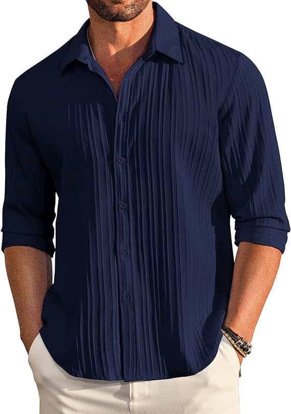 Imported Popcorn Texture Shirts – Unisex Luxury Fit